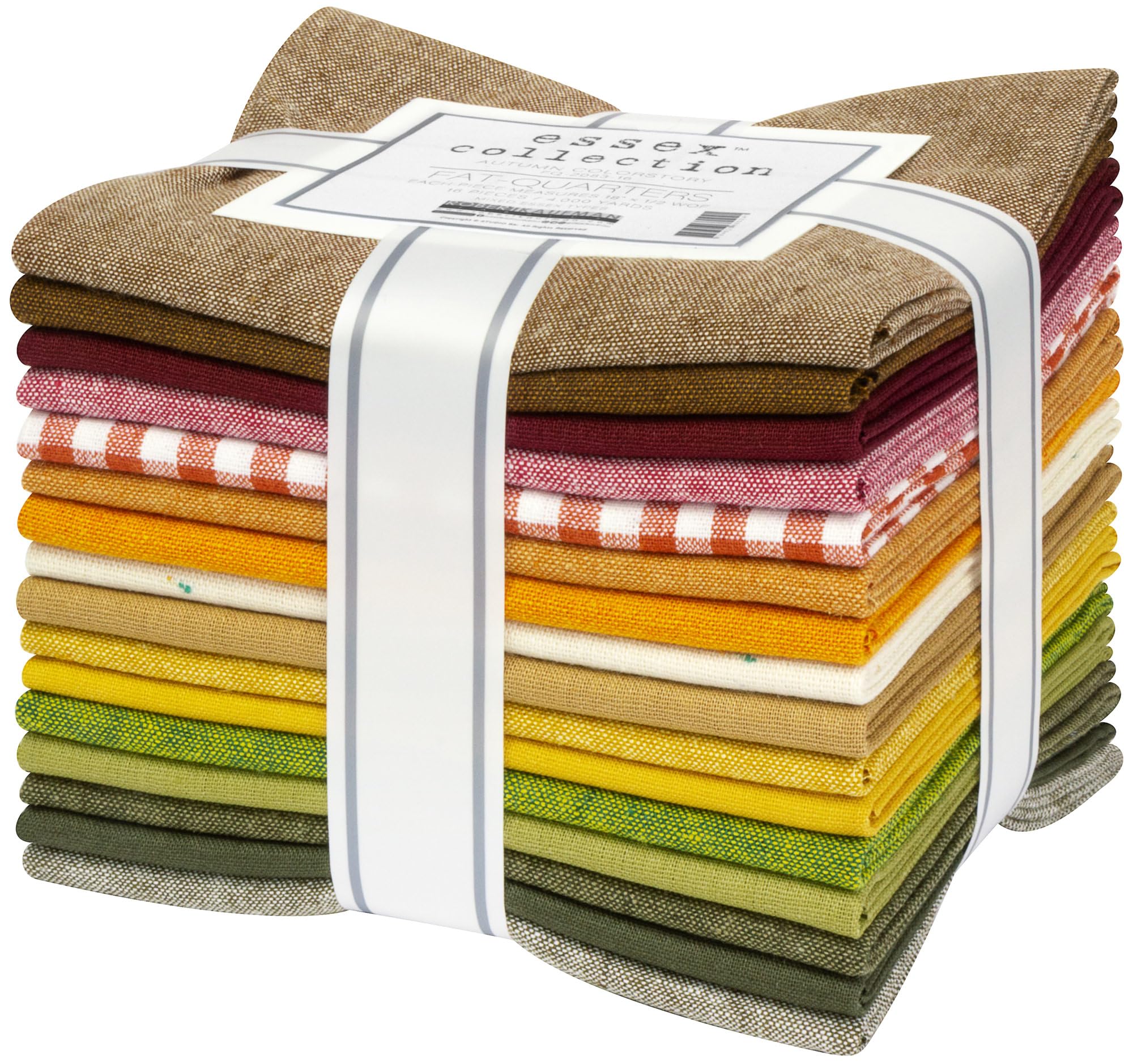 Cozy Cotton Flannel Fat Quarters Bundle - Grey Peach & Mint 20-Pack