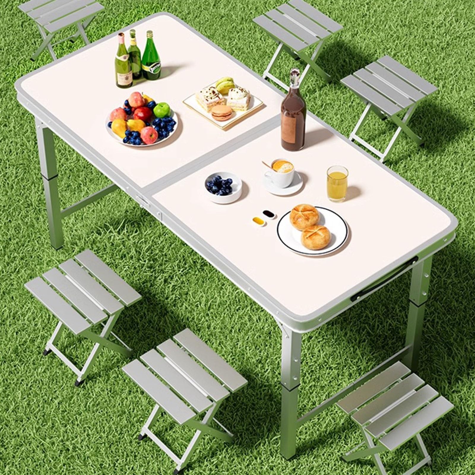 Tavolo Pieghevole Da Catering, Giardino Bianco Perfetto Come Tavolo Da Campeggio, Da Buffet, Da Cucina Tavolino Esterni Richiudibile, Per Ristorante Matrimoniodi ColoreBianco(A,100x50cm/39x20in)