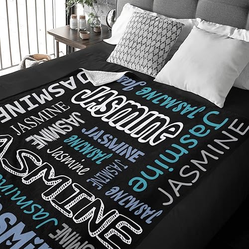 Miniatura 5 de Dr.TOUGH Manta personalizada para bebé con nombre, manta de franela personalizada para niños y adultos, regalos de cumpleaños de Navidad