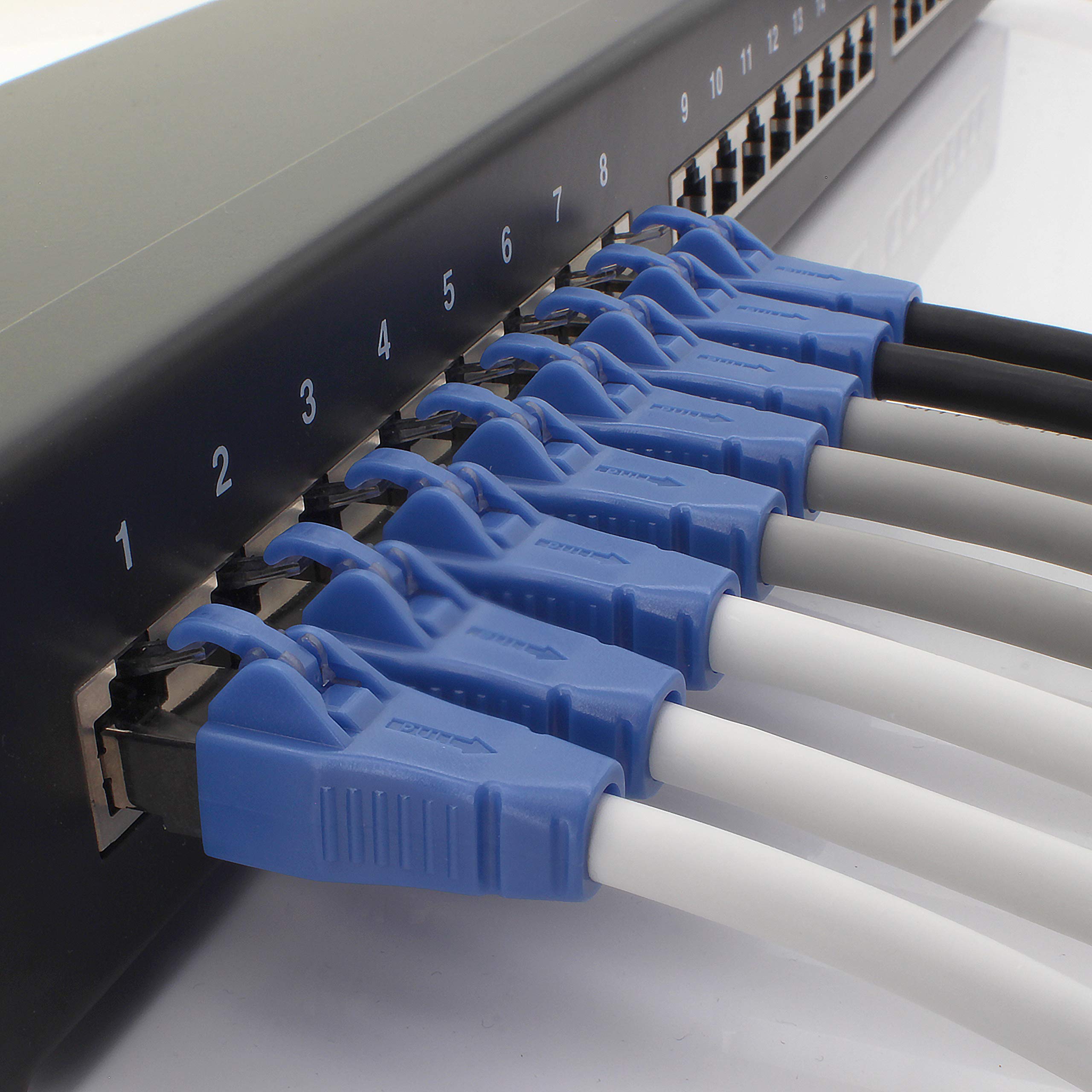 1aTTack.de Câble patch CAT 6a easy pull blanc - 5 pièces - 1m