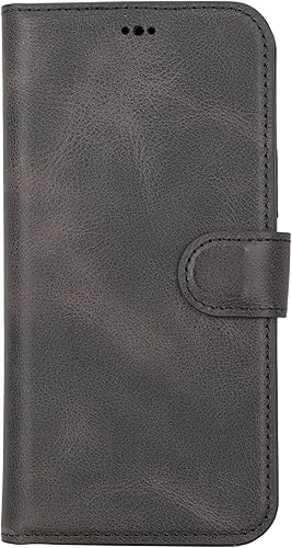 Miniatura 4 de HARDISTON Funda de piel auténtica hecha a mano compatible con iPhone 14 Pro Max, compatible con MagSafe, funda magnética desmontable con tarjetero y