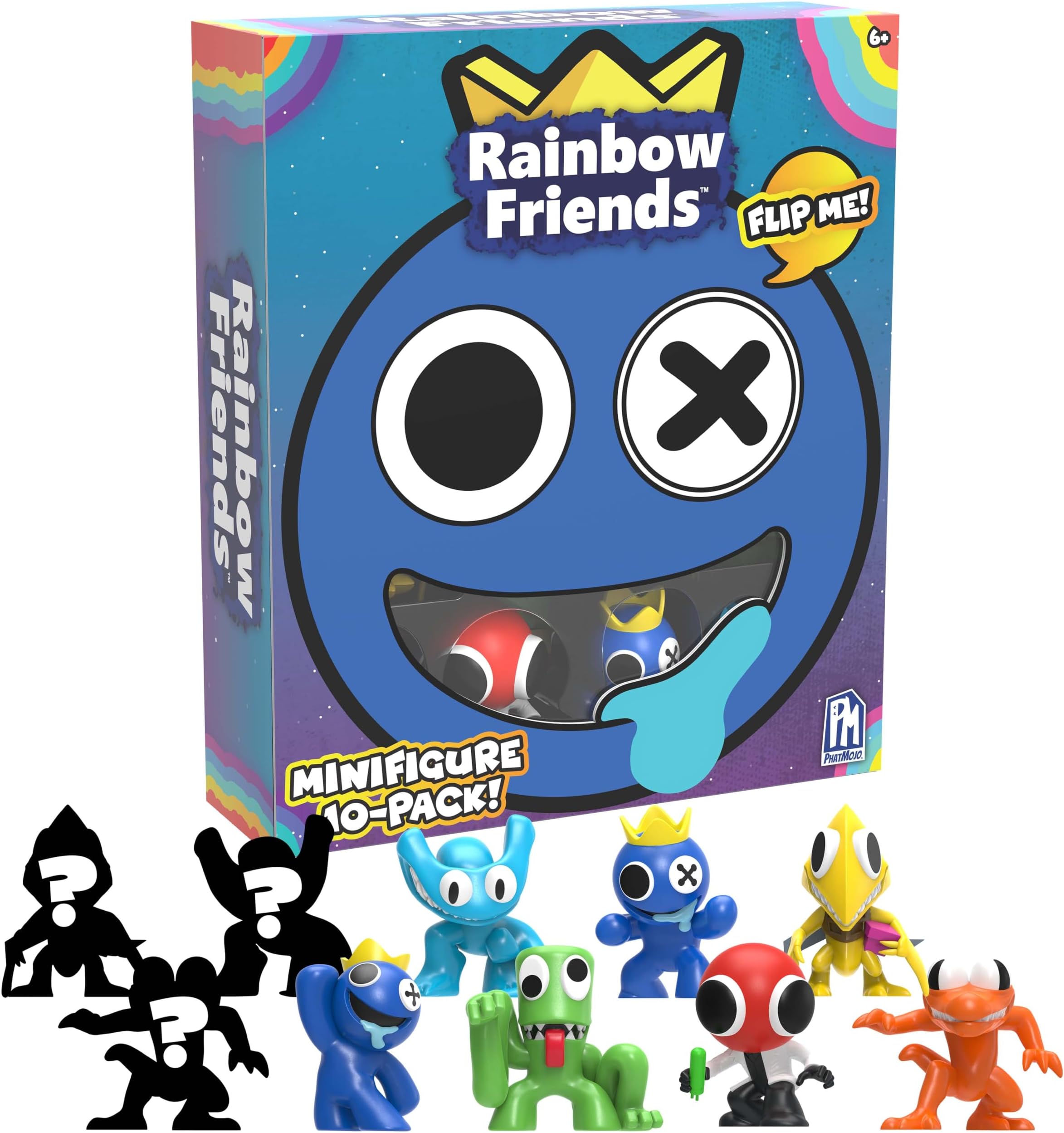 Rainbow Friends - Minifigure 10-Pack Collector Set (10 Collectible Figures, Series 2)