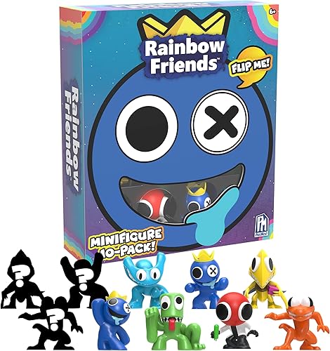 Rainbow Friends - Set coleccionista de minifiguras de 10 unidades (10 figuras coleccionables, Serie 2)