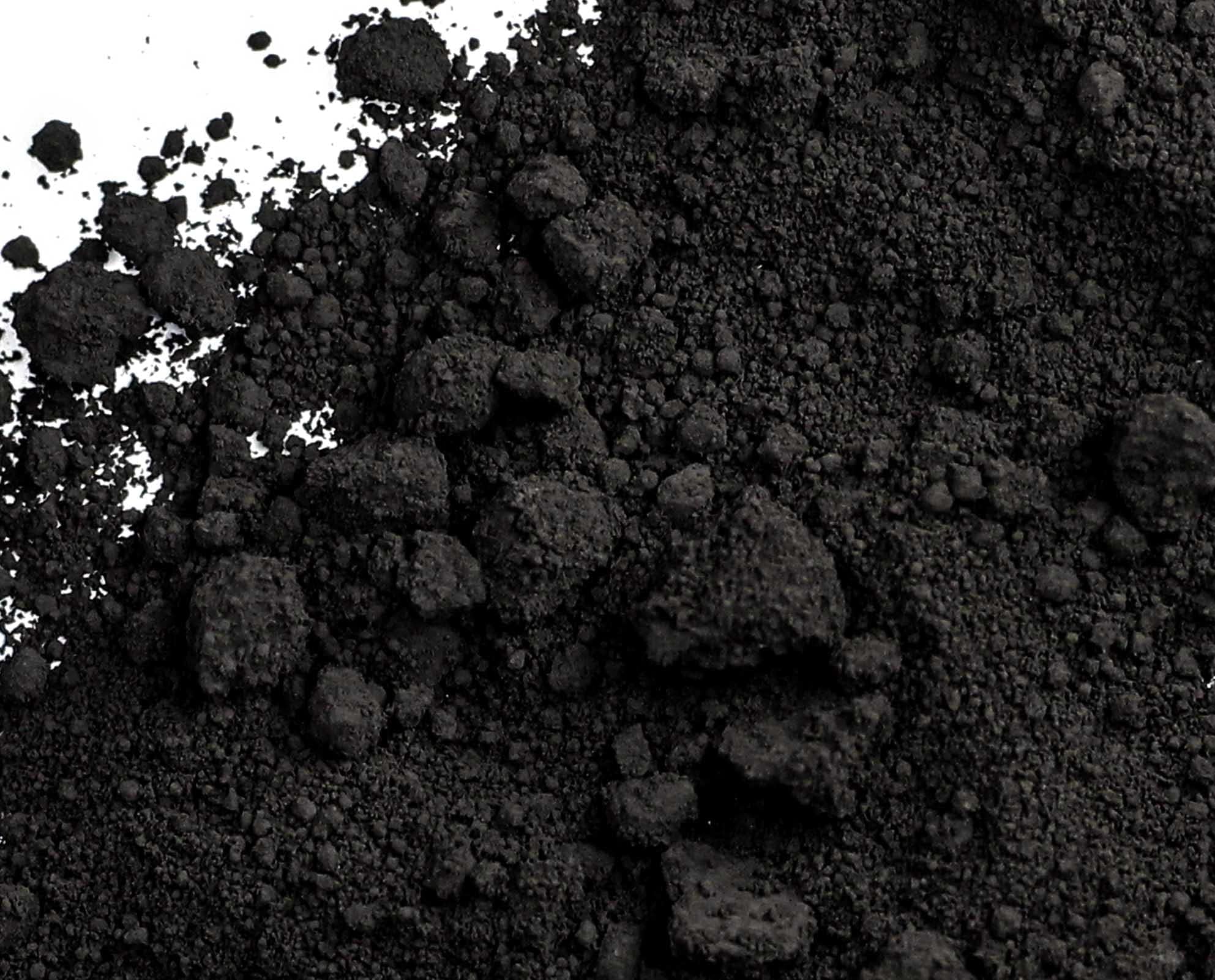 Rock N Soil Black Pigment Powder, Matte Black Iron Oxide Powder, Black Concrete Pigment Powder, Black Grout Colorant, Color Dye for Cement Clay Wood Stain Putty Epoxy Resin - 5 Oz, Black