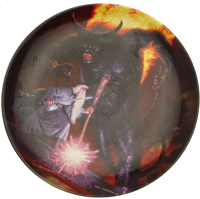 Danbury Mint Wedgwood Seigneur des Anneaux Plaque Pont à KhazadDum par Ted Nasmith Cp870