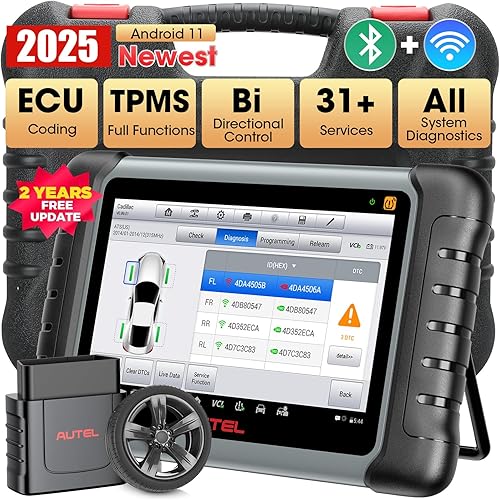 Autel Escáner MaxiPRO MP808S-TS, herramienta de escaneo de control bidireccional 2025, actualización gratuita de 2 años, TPMS completo, codificación