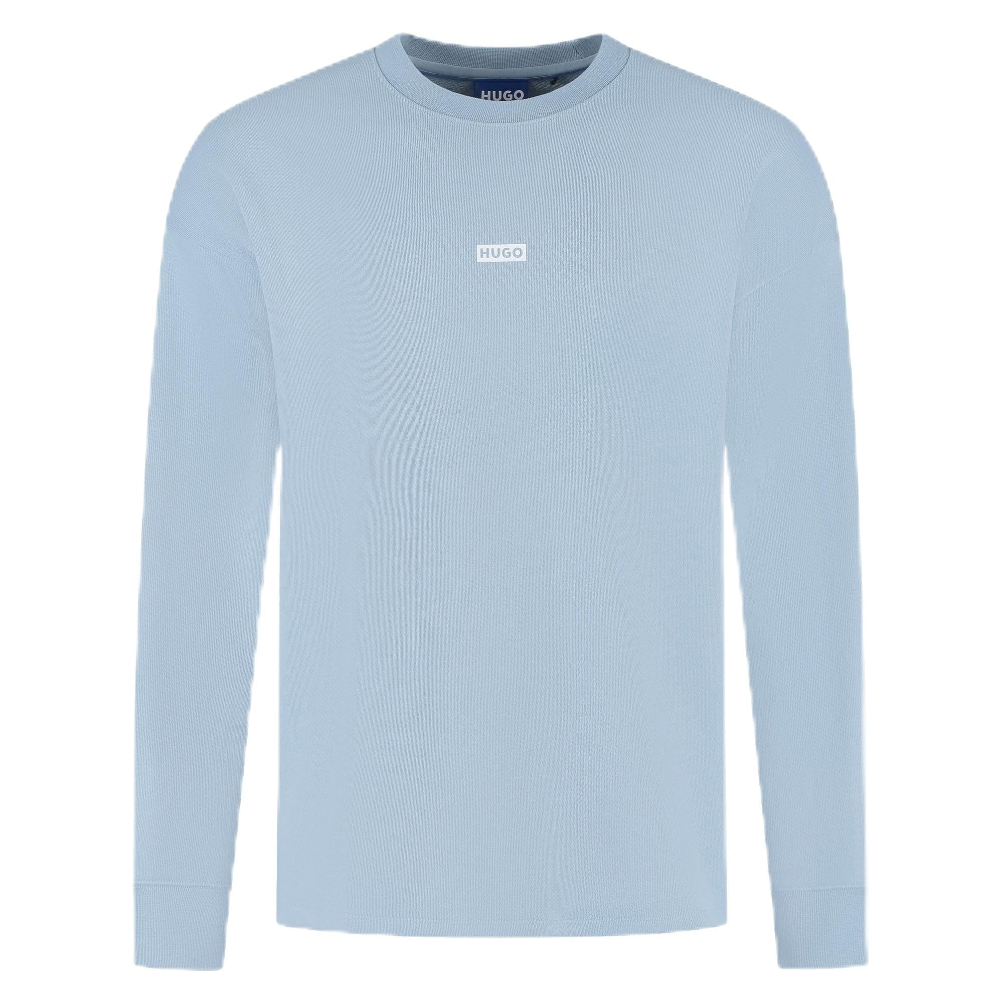 HUGO Men's Naviu Sweatshirt, 458light/pastel Blue, XL