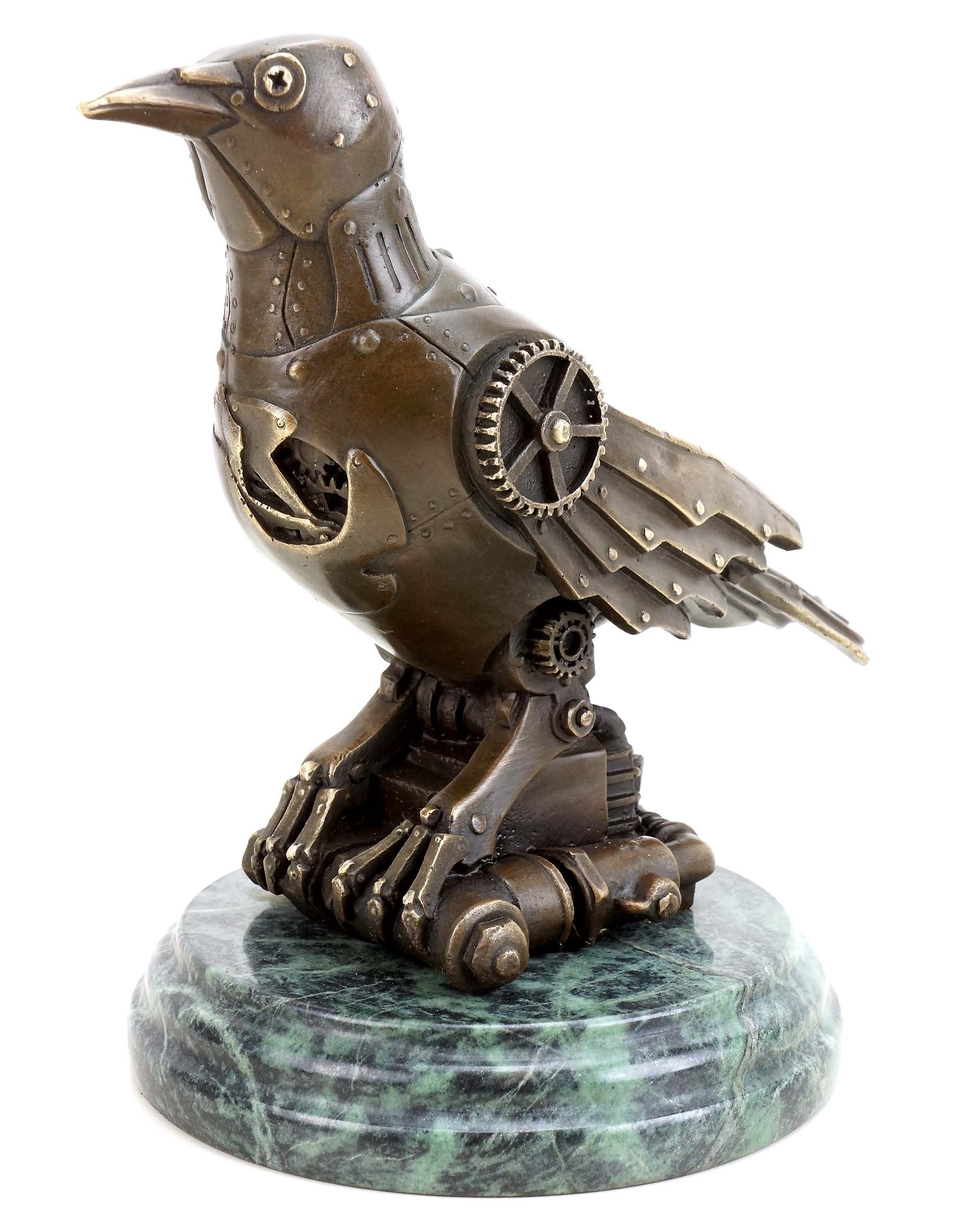 Moderne Kunst - Steam Punk Figur - Vogel Bronze - Moderne Kunst - Martin Klein - Abstrakte Vogel Skulptur - Tierfigur - Steam Punk Vogel - Vogelfigur - Skulpturen online kaufen