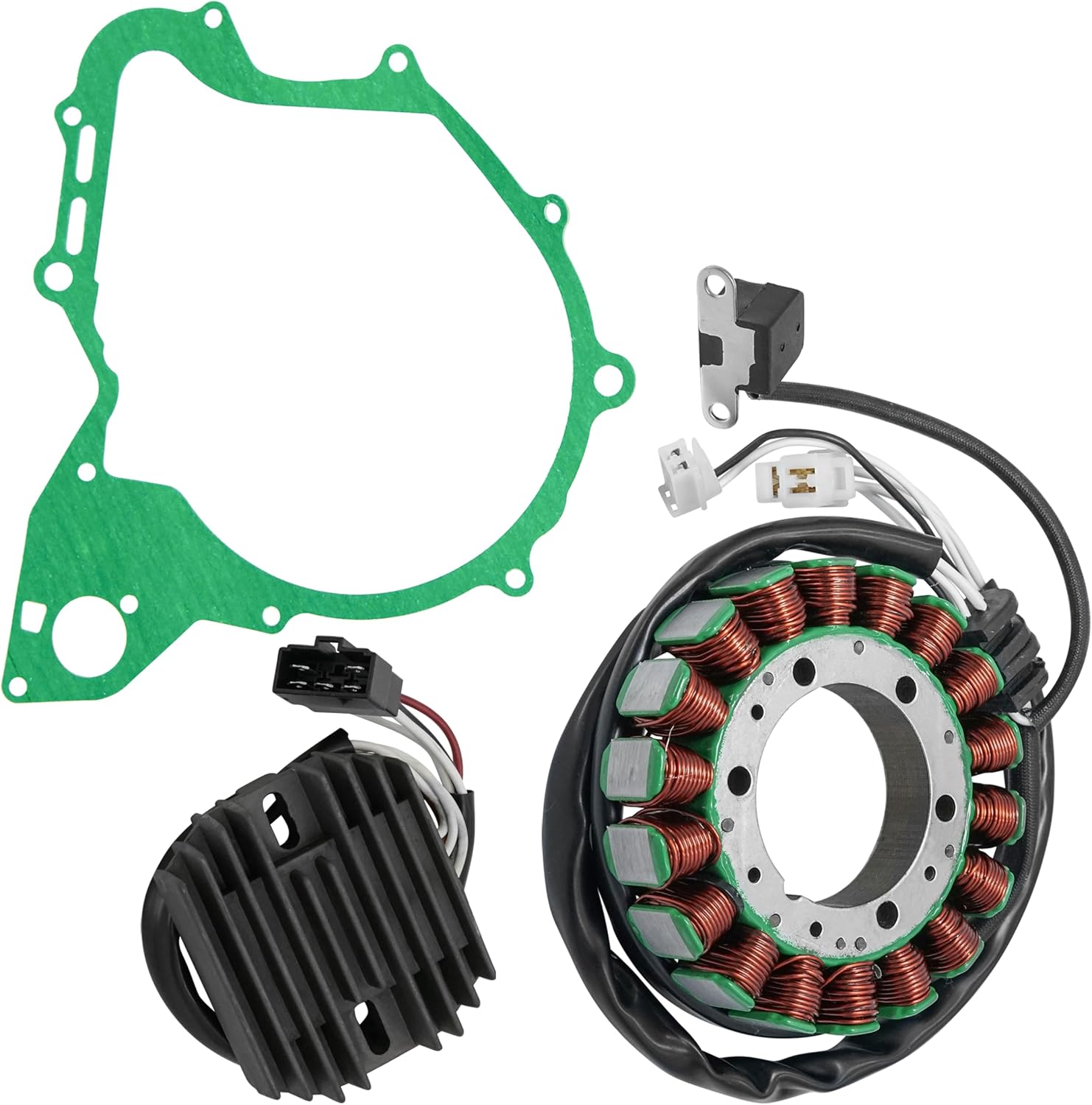 Caltric Stator and Regulator Rectifier with Gasket Compatible With Yamaha V Star 650 Xvs650 Classic 2004-2010