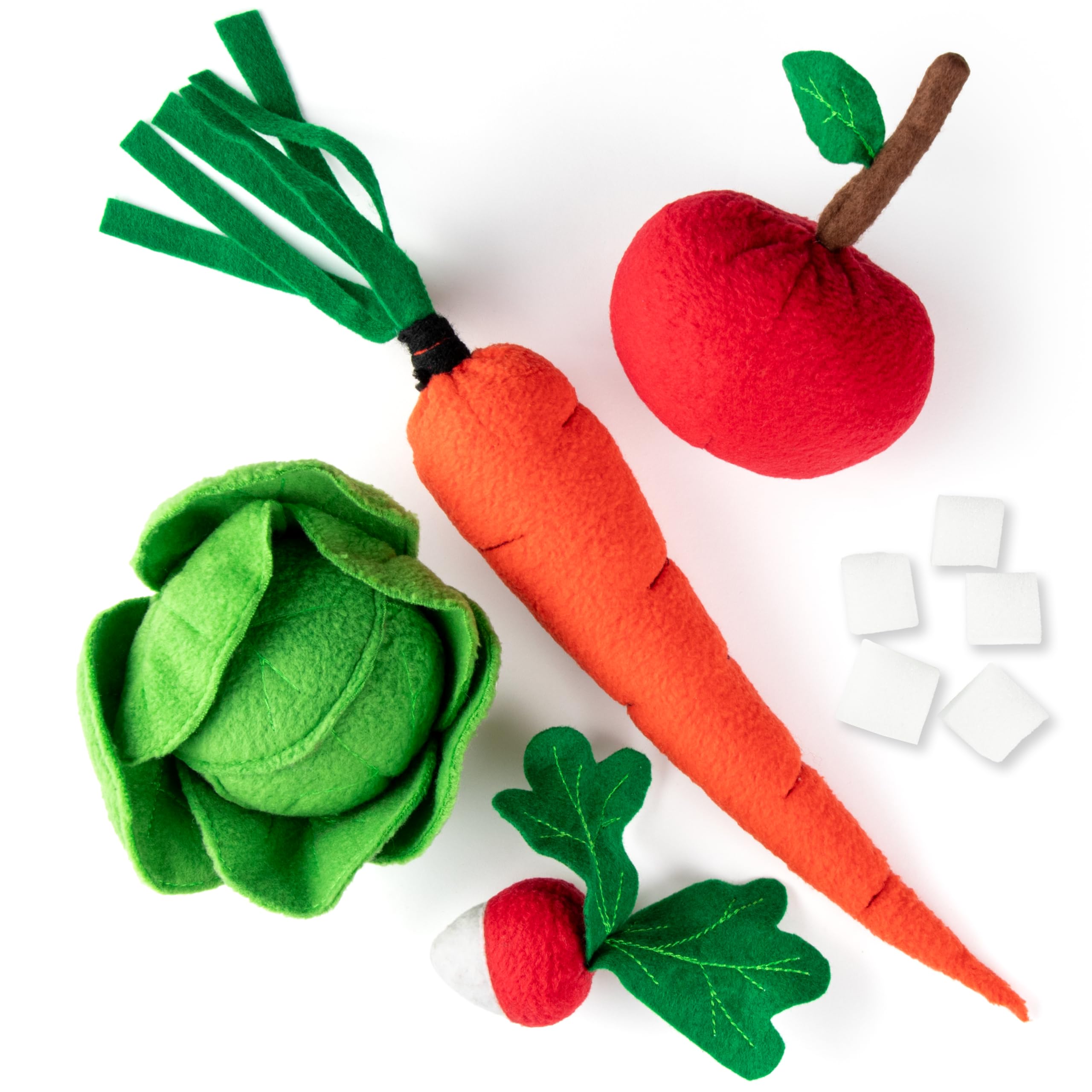 SKIPPI Hobby Horse Treats, Plush Vegetables and Fruit Set, Hobby Horse Accessories, Multicoloured, Large