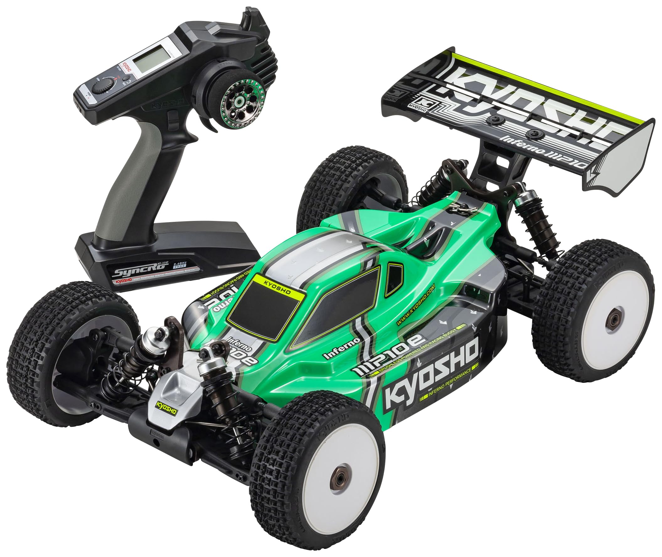 京商　1/8インファーノMP10eグリーン Amazon.co.jp: 京商 (Kyosho) 1/8 ブラシレスパワード 4WD レーシング