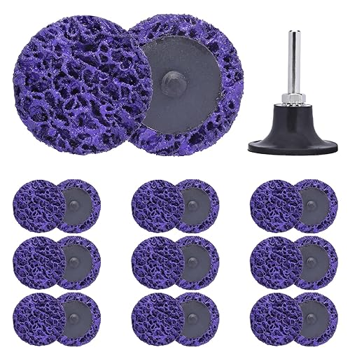 JonPhoe Paquete de 21 discos de tira fácil de cambio rápido de 2 pulgadas para taladro, accesorios para amoladora de troqueles, ruedas de pelado de