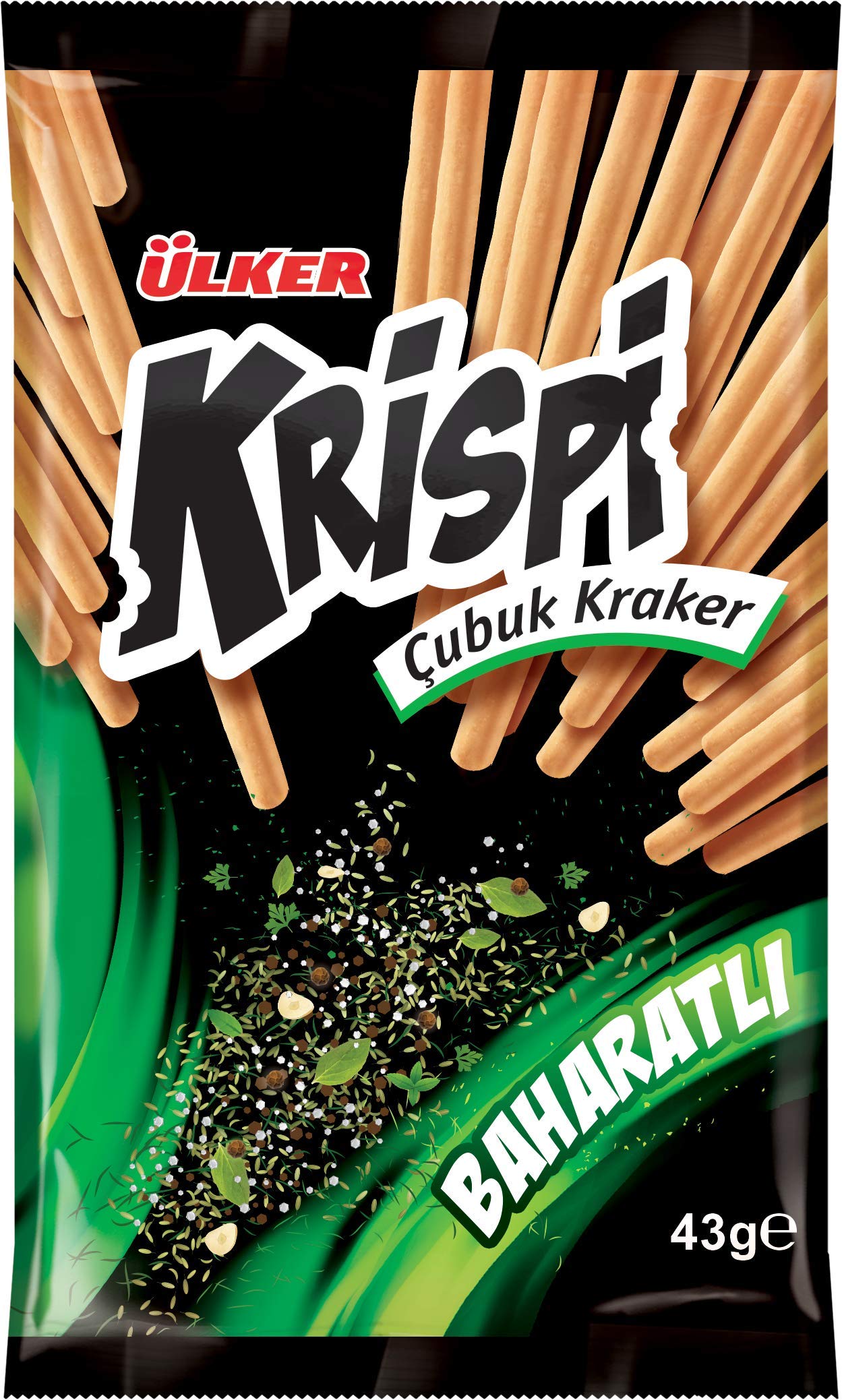 ÜLKER Krispi Taco Baharatlı Çubuk Kraker, 40 Gr