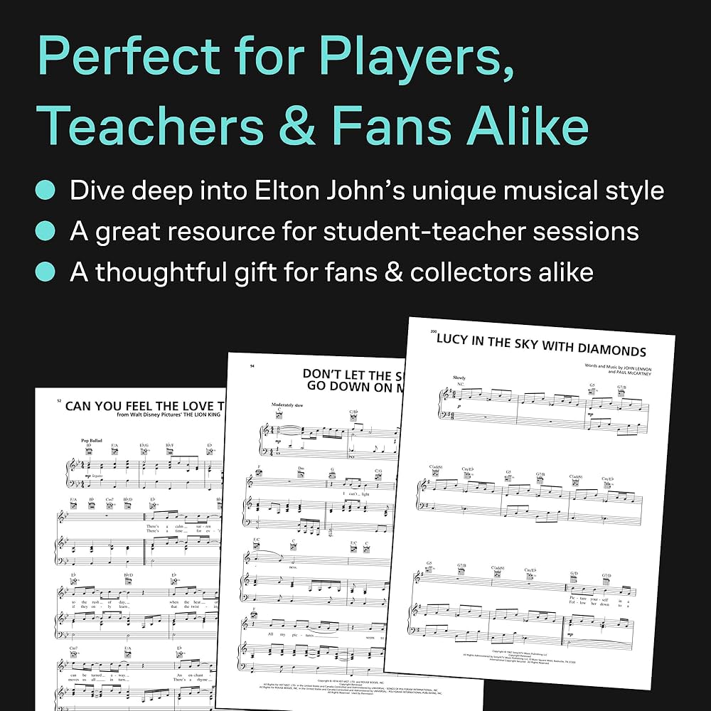 USA現地調達：エルトン・ジョン音楽譜面オリジナル・ミュージックシート USA現地調達：エルトン・ジョン音楽譜面オリジナル・ミュージックシート
