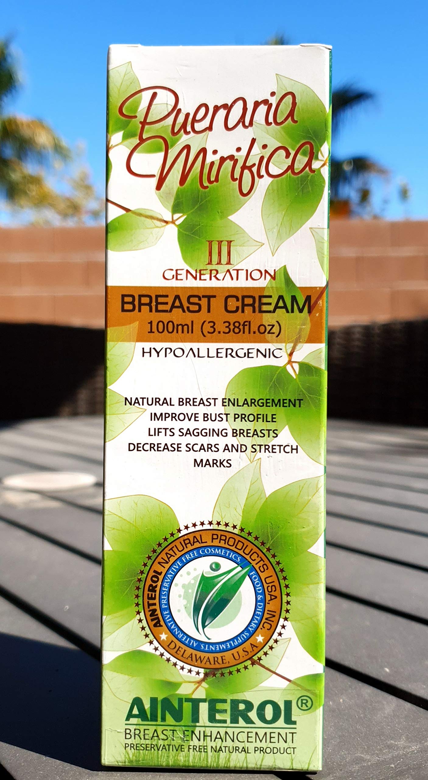 Pueraria Mirifica Breast Enhancement Cream Natural Product Grow Firm and Lifts Breast 100 ml
