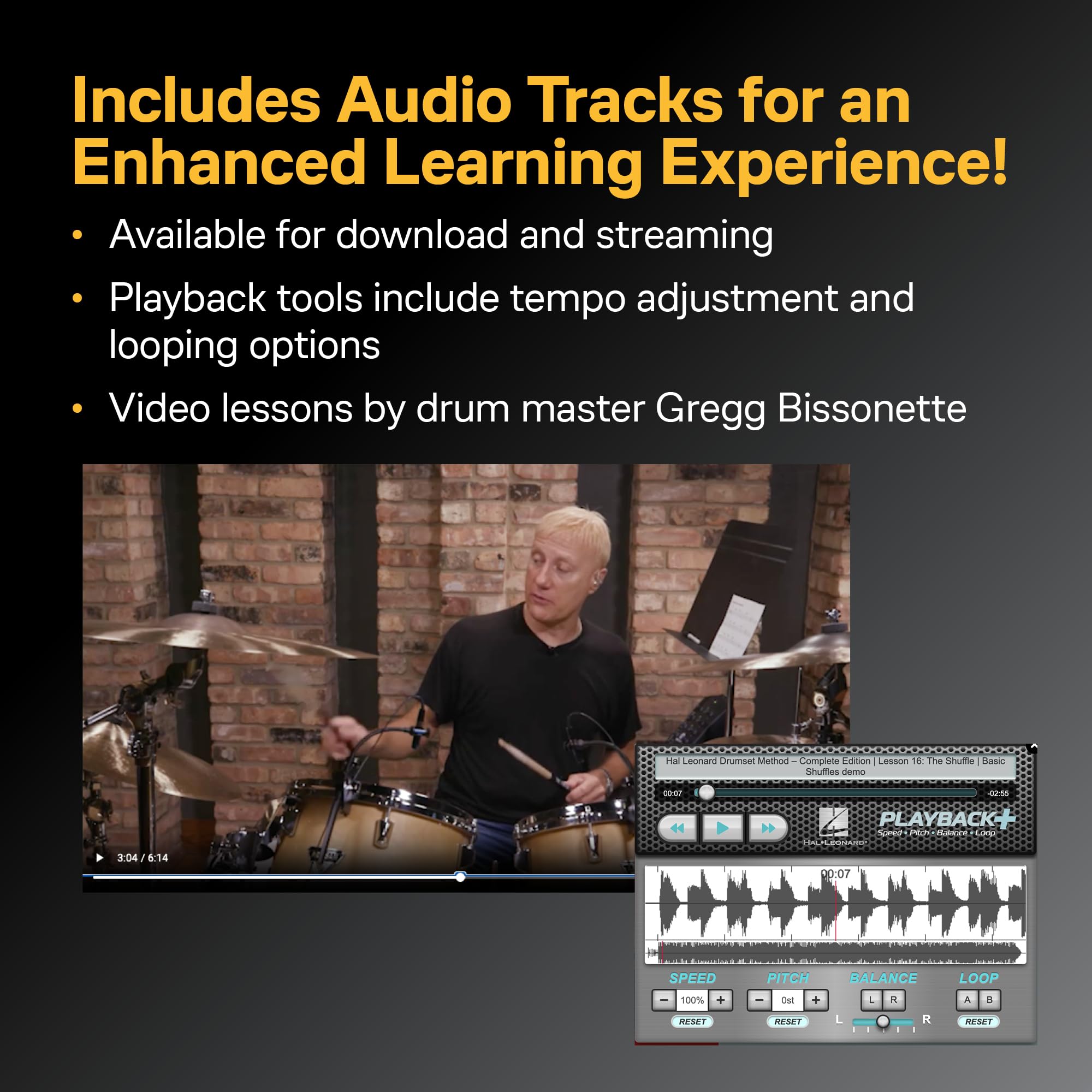 Hal Leonard Drumset Method - Complete Edition: Books 1 and 2 with Video and Audio: 1-2