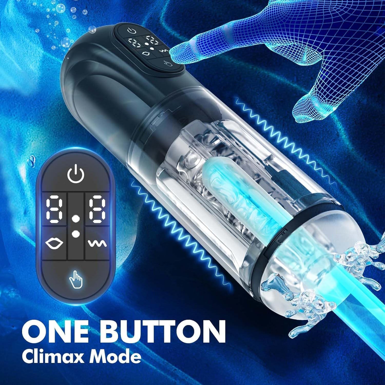 Masturbateur Automatique Pour Homme Avec 10 Modes Vibrations Et Succion - Rechargeable USB, Discret, Réaliste
