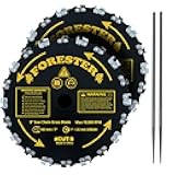 2PK Chainsaw Brush Cutter Blade + File Set - 9in x 20 Teeth | Fits Most Straight Shaft Trimmers | Conversion Kit Sold Separately