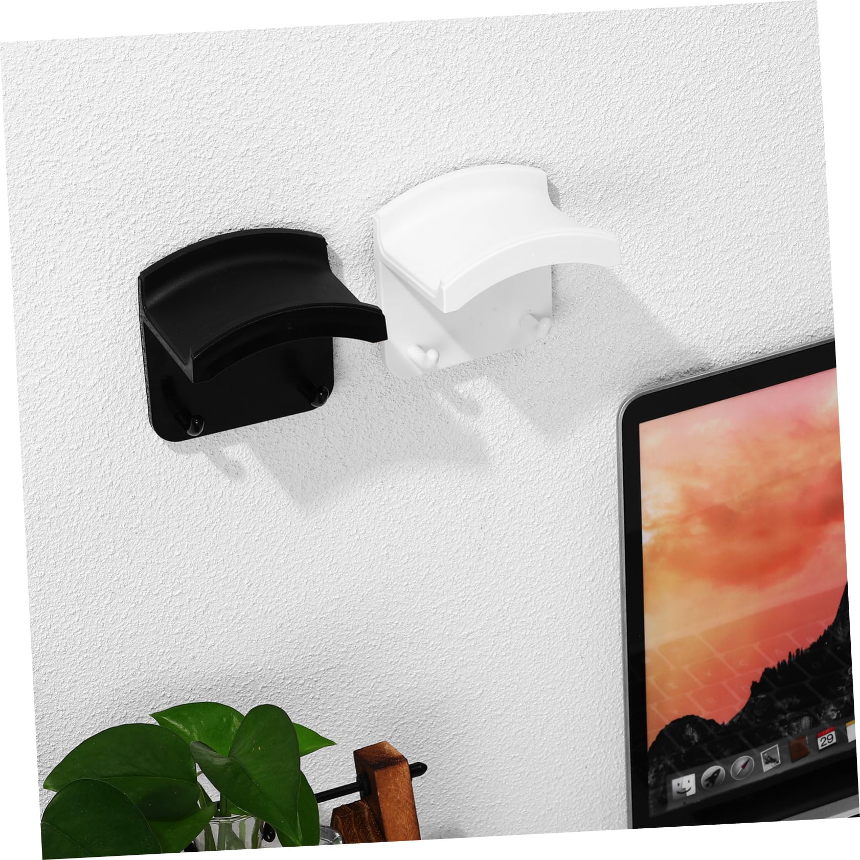 Angoily 8 Uds Soporte Adhesivo Para Auriculares Soporte De Controlador Para Auriculares Para Juegos Estante De Exhibición De es Para es Para
