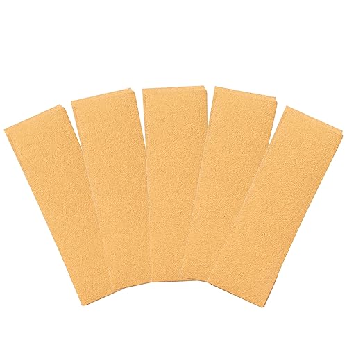 Miniatura 15 de Lijadora de dedos para manualidades con 50 tiras de papel de lija doradas precortadas, pequeño bloque de lijado con micro cremallera para proyectos