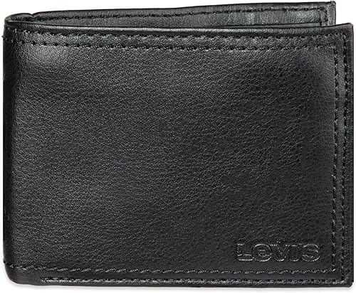 Levis Rfid - Cartera con sistema de seguridad Rfid para hombre Black Leather, Black Travel, Brown Passcase, Brown Reuben, Brown Tone, Brown Vintage,