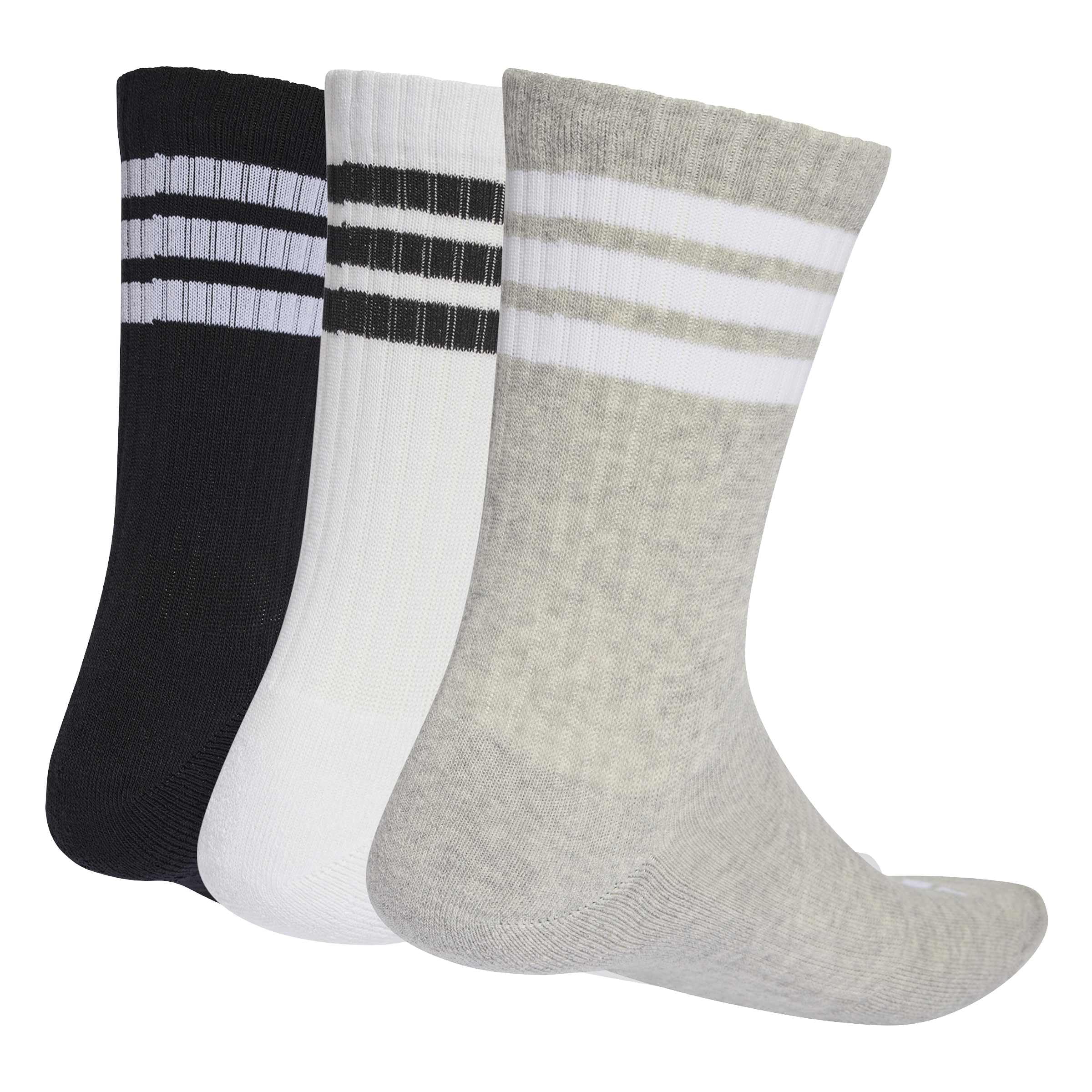 adidas 3-Stripes Cushioned Crew Socks 3 Pair Pack - 3