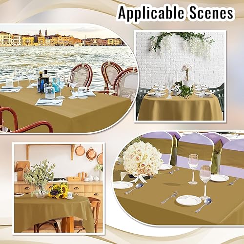 Miniatura 6 de Preboun 2 manteles de plástico desechables de 40 pulgadas x 100 pies, manteles de plástico desechables, manteles de plástico para decoración de