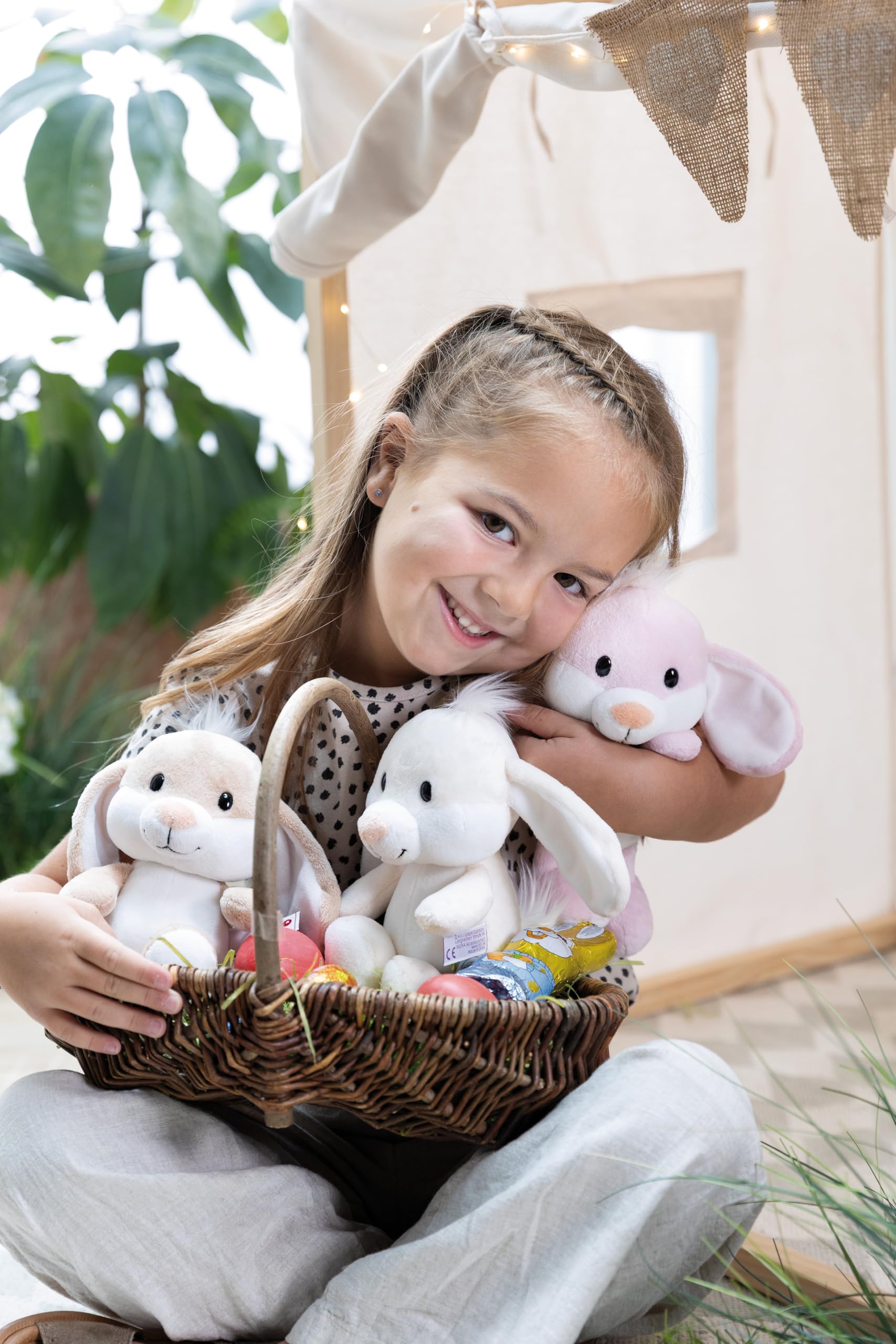 NICI Peluche Conejo, 20 cm, Beige, Animal de Peluche Suave para abrazar y Jugar, para niños y Adultos - 62675 — view 2