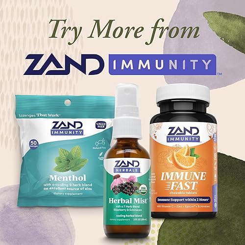 Miniatura 5 de ZAND Herbals Herbal Mist - Spray refrescante para la garganta con mezcla de 7 hierbas – saúco orgánico, equinácea, raíz de regaliz, menta, salvia y