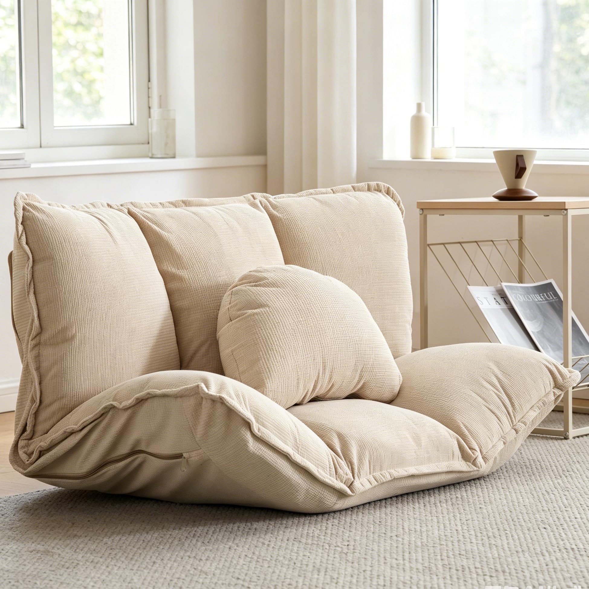 Amazon｜ソファーベッド ローソファー 3WAY 折りたたみ 幅110cm 幅