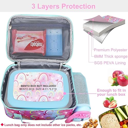 Miniatura 155 de RHCPFOVR Kids Lunch Bag - Insulated Lunch Box for Boys Girls,Washable Lunch Bag and Reusable Toddler Leak-proof Lunchbox for School and Daycare