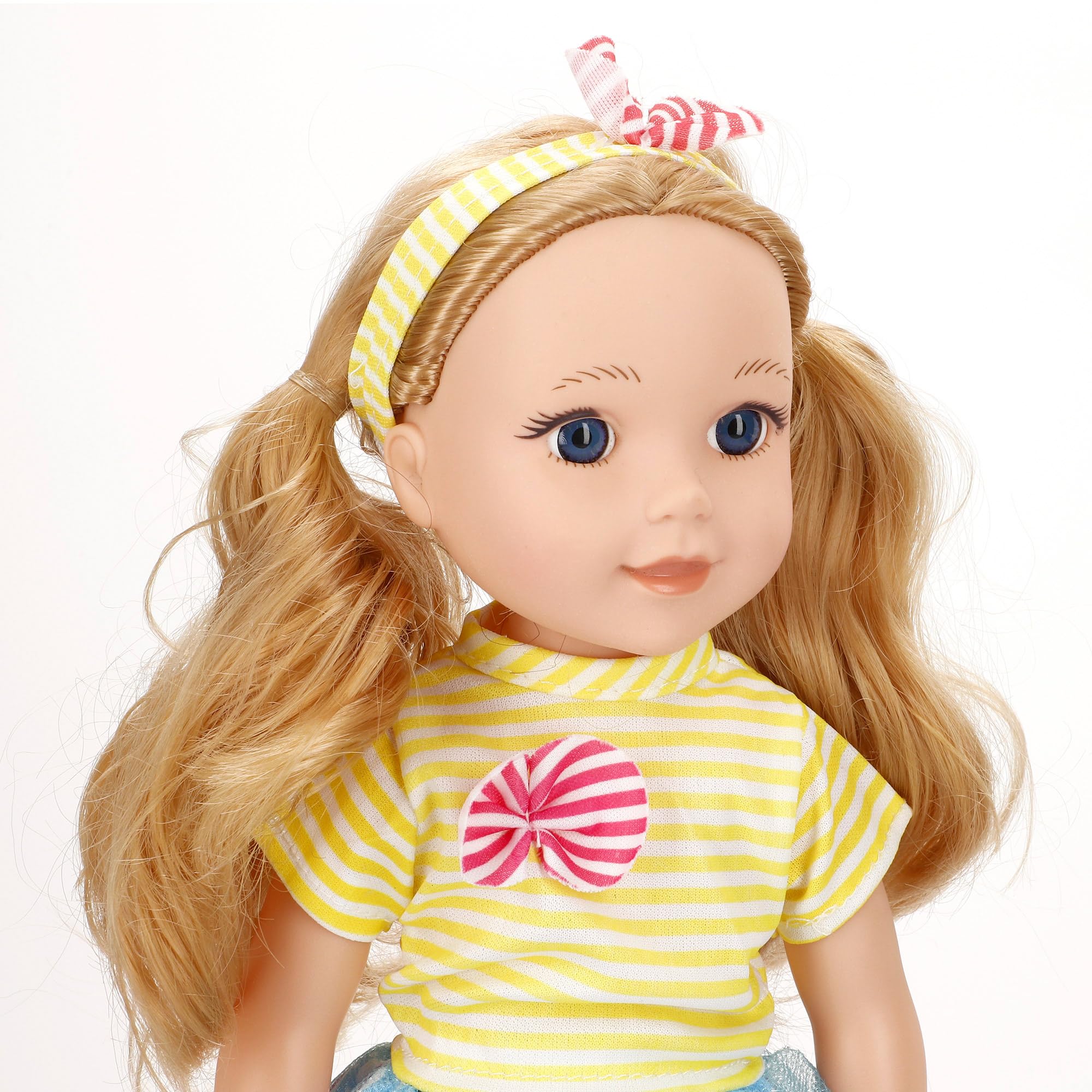 Muñeca Mara De ColorBaby – 32 Cm Articulada Con Peine, Bolso Corazón Y Diadema Lazo – Regalo Para Niños +3 Años