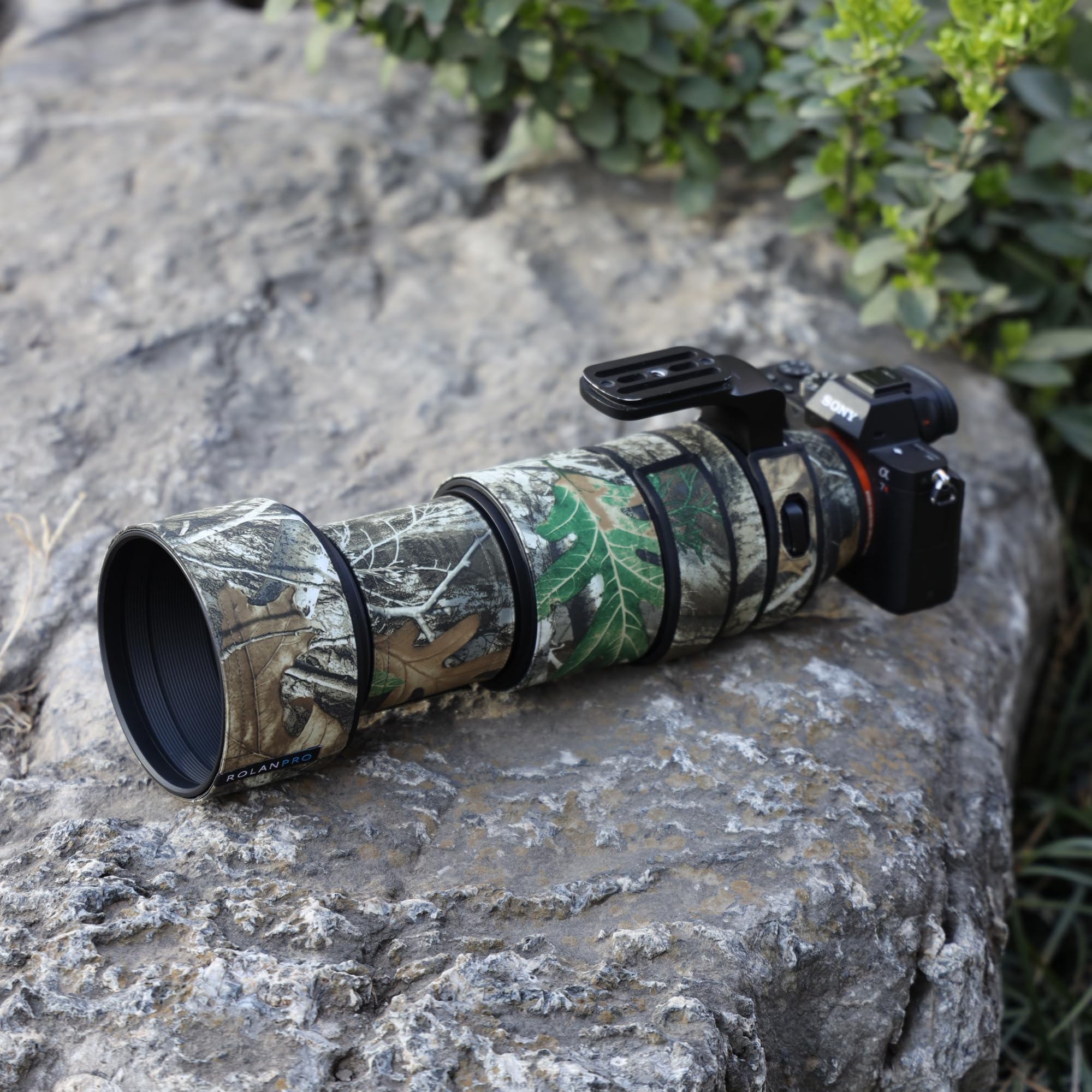 Rolanpro Copriobiettivo antipioggia per Tamron SP 150-600 mm F/5-6.3 Di VC USD G2 (A022), resistente e versatile, custodia protettiva per obiettivo #9, motivo mimetico