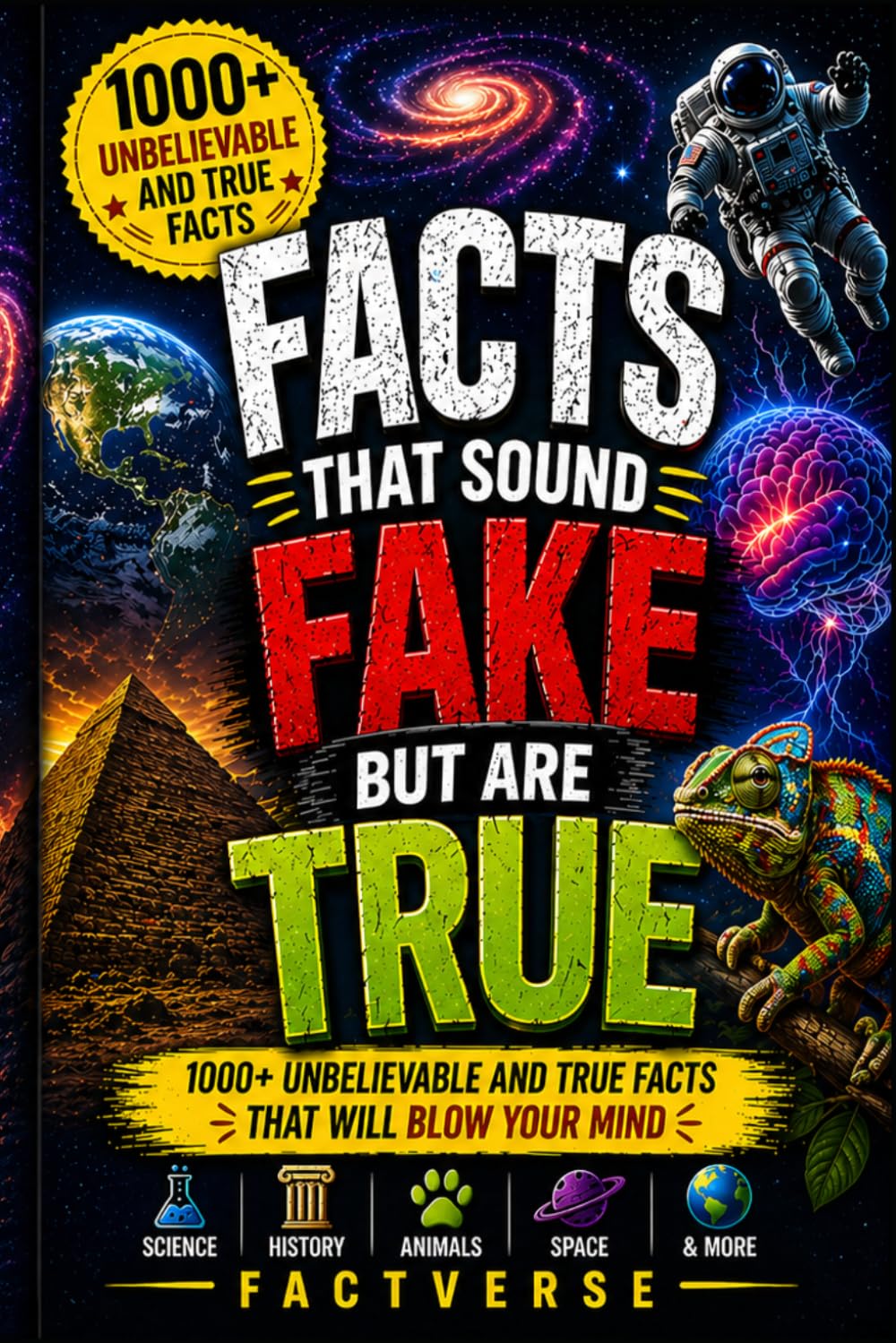 Facts That Sound Fake But Are True: 1000+ Unbelievable and True Facts That Will Blow Your Mind: 2 (FactVerse: Mind-Blowing Facts Series)