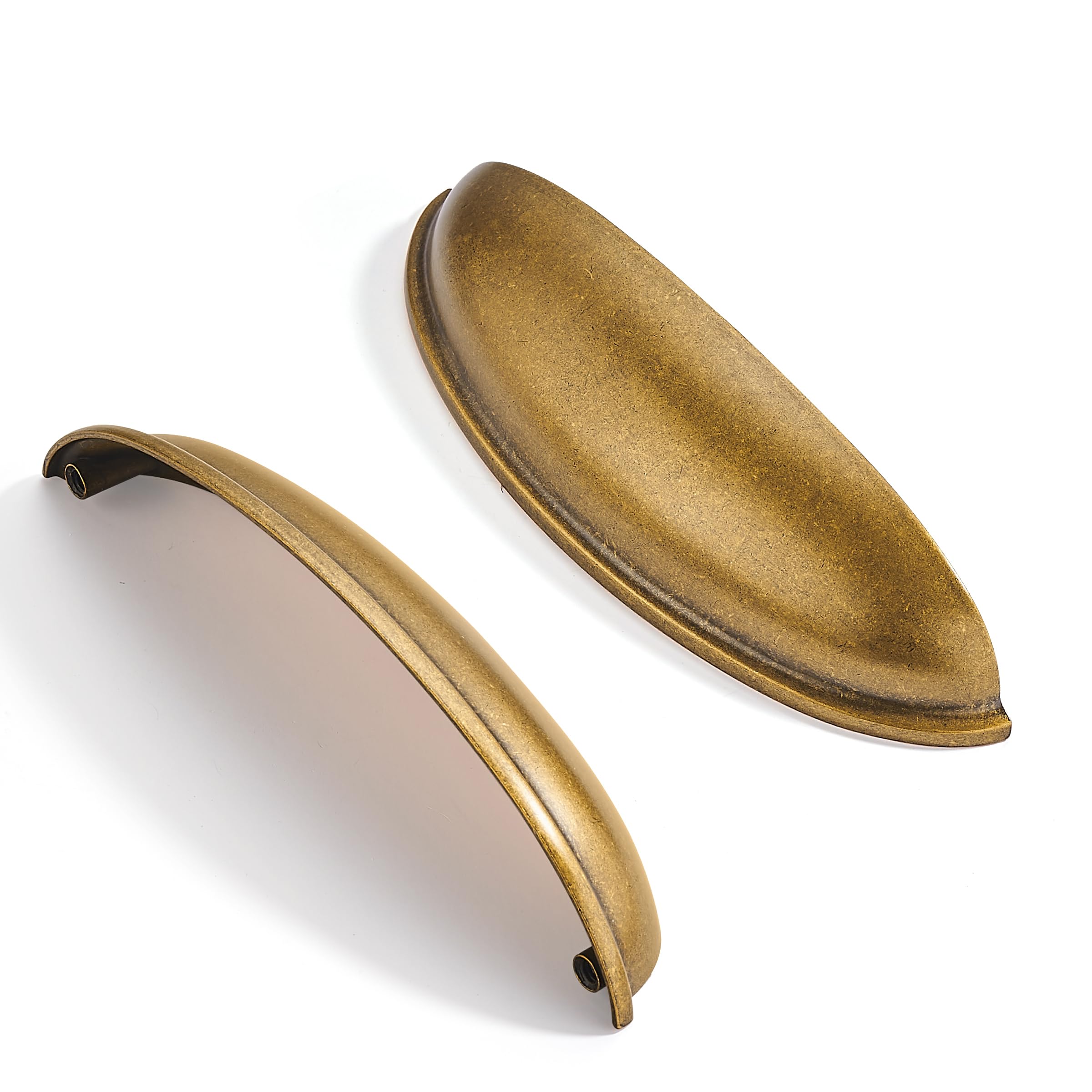 Paquete de 10 tiradores de cajón de 5 pulgadas de latón antiguo para armarios, accesorios de cocina, manijas de cajones de 5 pulgadas de centro a centro