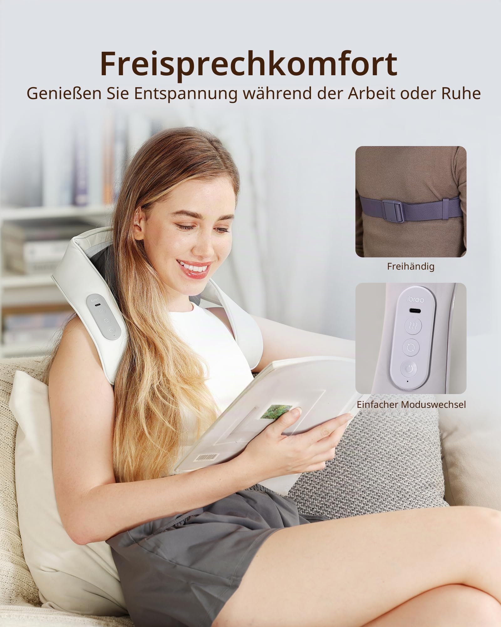 Schnurloses elektrisches Nackenmassagegerät mit Wärme,einstellbarer Distanz | Shiatsu-Massage, 3D-Tiefengewebekneten, wiederaufladbar &mehrere Modelle zur Schmerzlinderung
