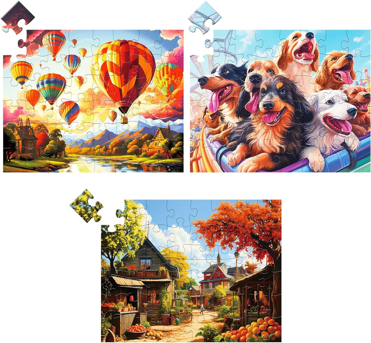 48 Pieces Large Piece Puzzle for Seniors Jigsaw Puzzles Dementia Products and Activities for Elderly Adults, Alzheimer Puzzles Memory Cognitive Games