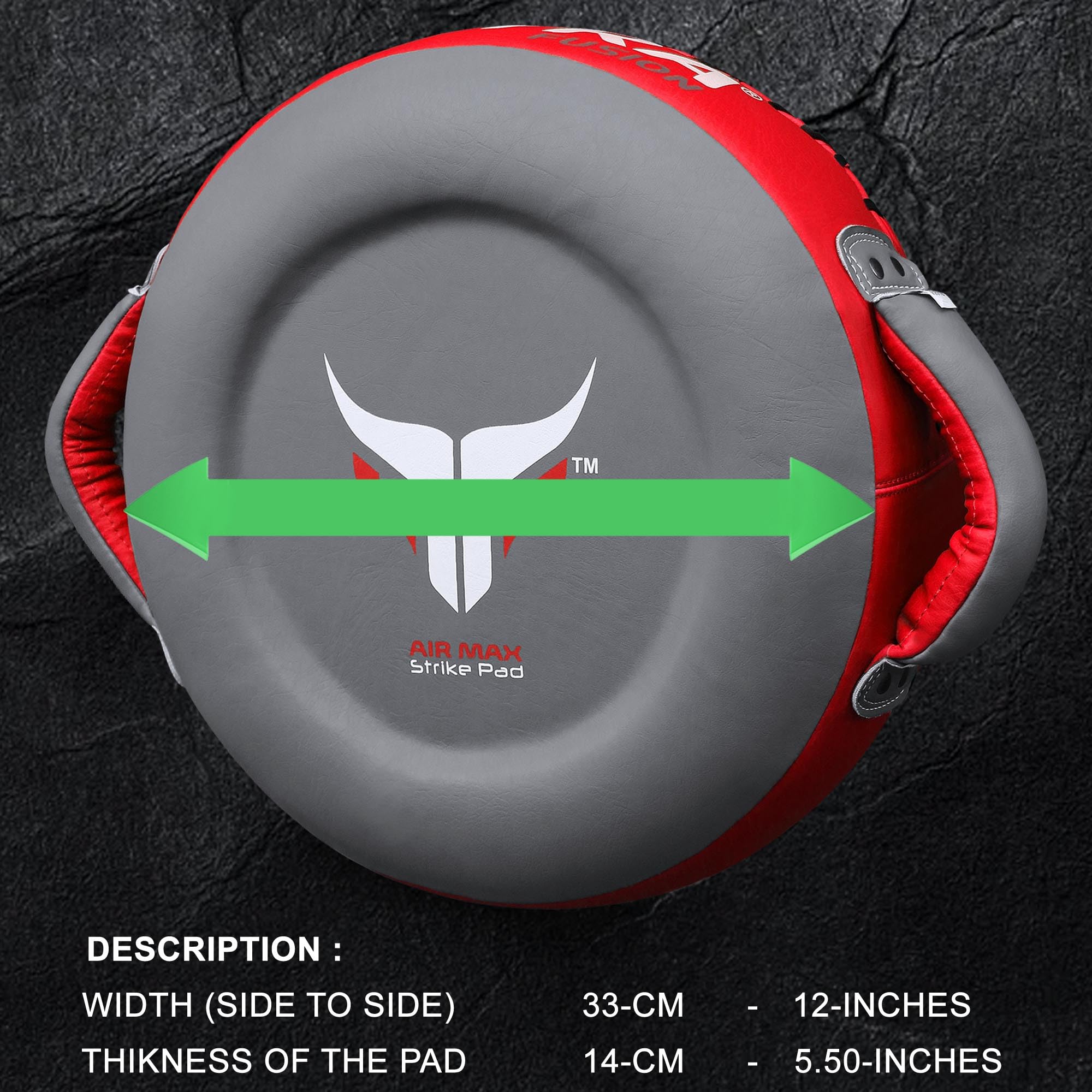 Runde Pratzen Boxen, Trainer Trainings Schlagpratzen Kickpad für Kampfsport, MMA & Muay Thai Pratzen für Geschwindigkeit, Konzentration und Genauigkeit