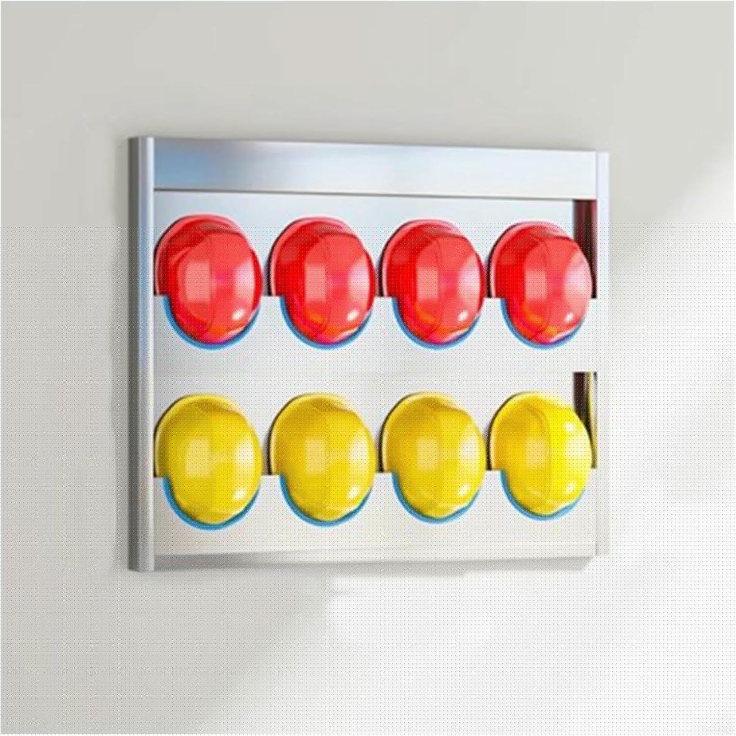 Wall-Mounted Hard Hat Rack - Heavy-Duty Helmet Organizer for Construction Site, Office, Workshop & Conference Room