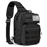 G4Free Tactical Sling Bag Backpack Military Rover Shoulder Sling Pack Molle EDC Small Crossbody Chest Pack