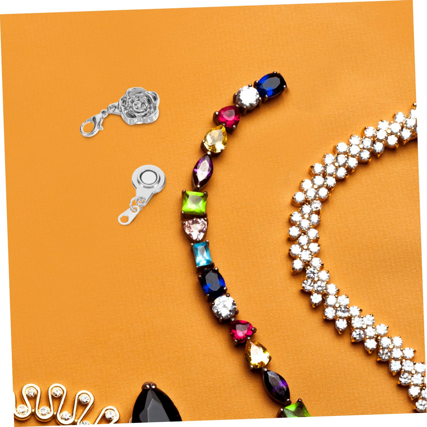 Artibetter 5sätze Magnetische Schmuckverschlüsse Teiliges Erweiterungsverschluss Für Halsketten Und Armbänder Installieren Für -projekte Und Reparaturen
