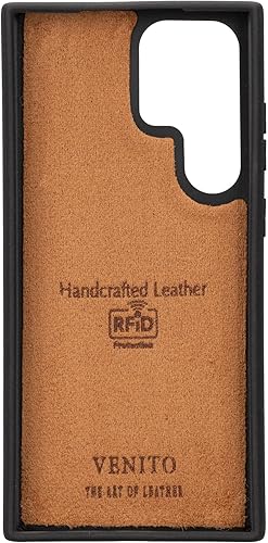 Miniatura 6 de Venito Capri - Funda de piel tipo cartera compatible con Samsung Galaxy S23 Ultra (6.8 pulgadas), extra segura, con bloqueo RFID y cubierta trasera