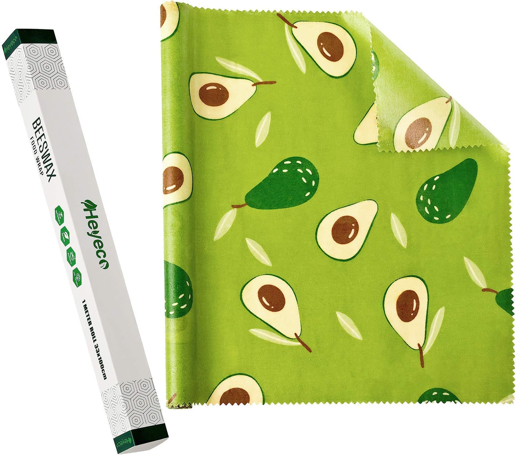 Beeswax Wraps | Roll | Eco Friendly Sustainable Reusable Food Wraps | Biodegradable Zero Waste Plastic Free Food Storage | Bowl Covers | Organic Bees Wax Cheese Bread Sandwich Wrappers