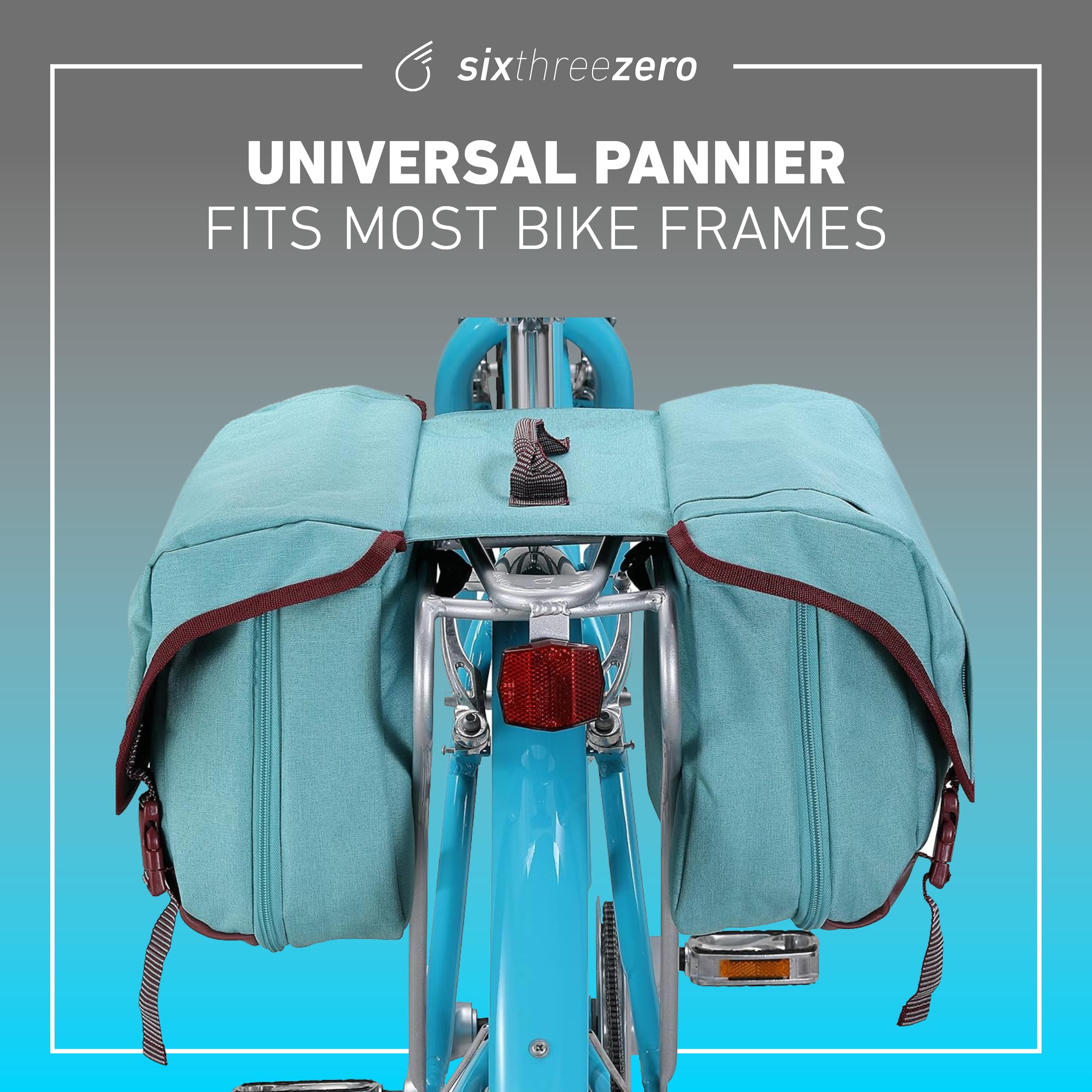 Snapklik.com : Sixthreezero Dual Sided Rear Rack Bike Bag, Bicycle ...