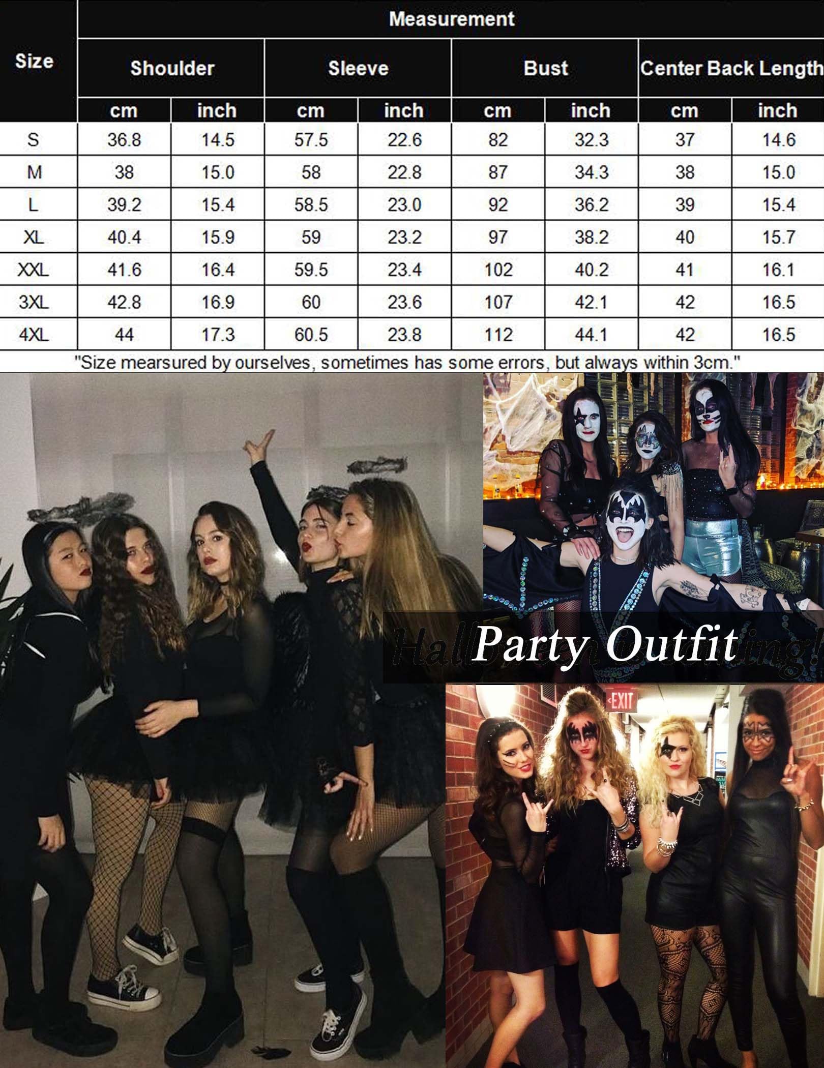 Avidlove Damska bluzka basic, seksowna bluzka Crop, koszulka festiwalowa, strój rave z długim rękawem, odzież klubowa