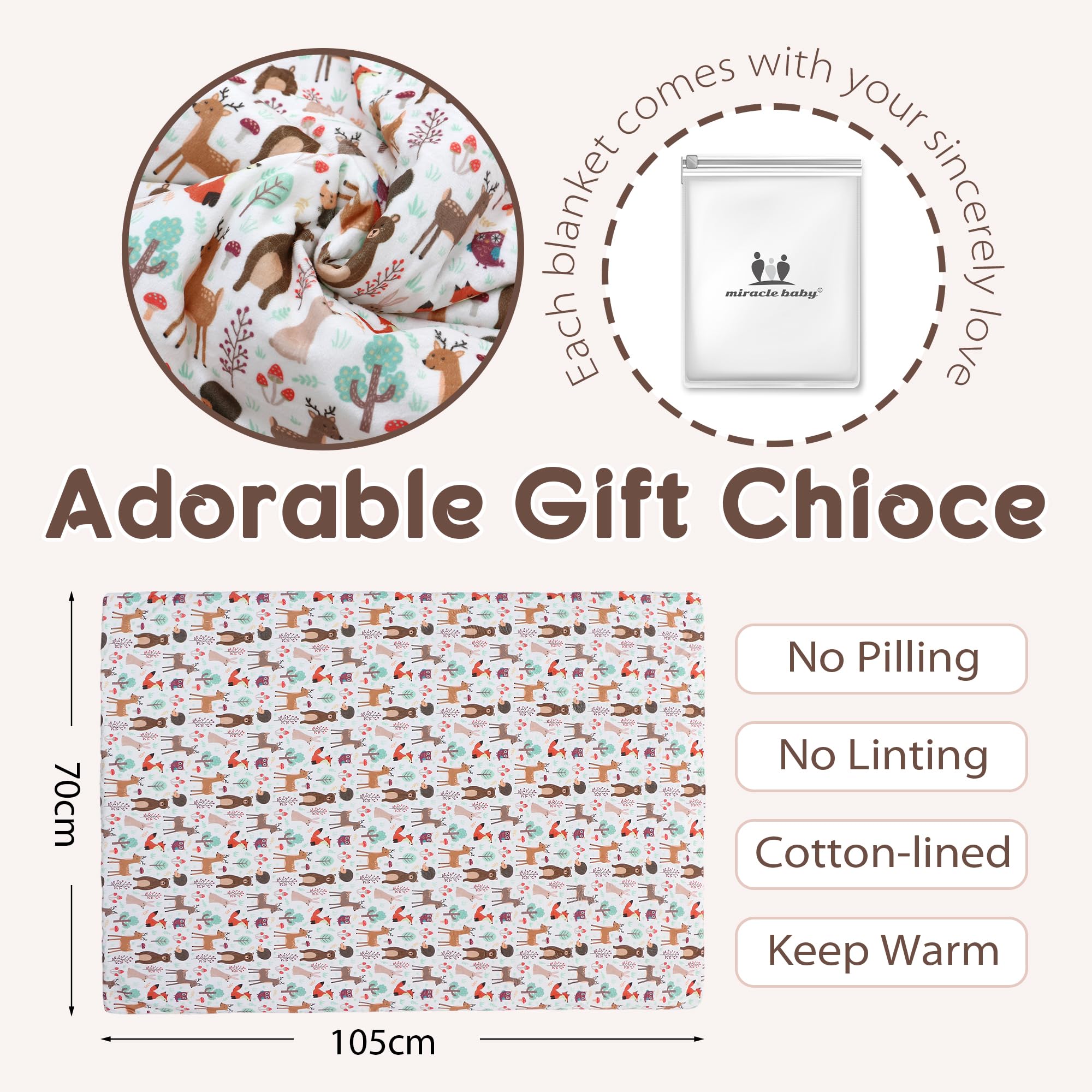 Coperta Neonato Trapuntata 70x105 Cm - Morbida, Calda E Multifunzione Con Stampa A Pallini - Foto 6