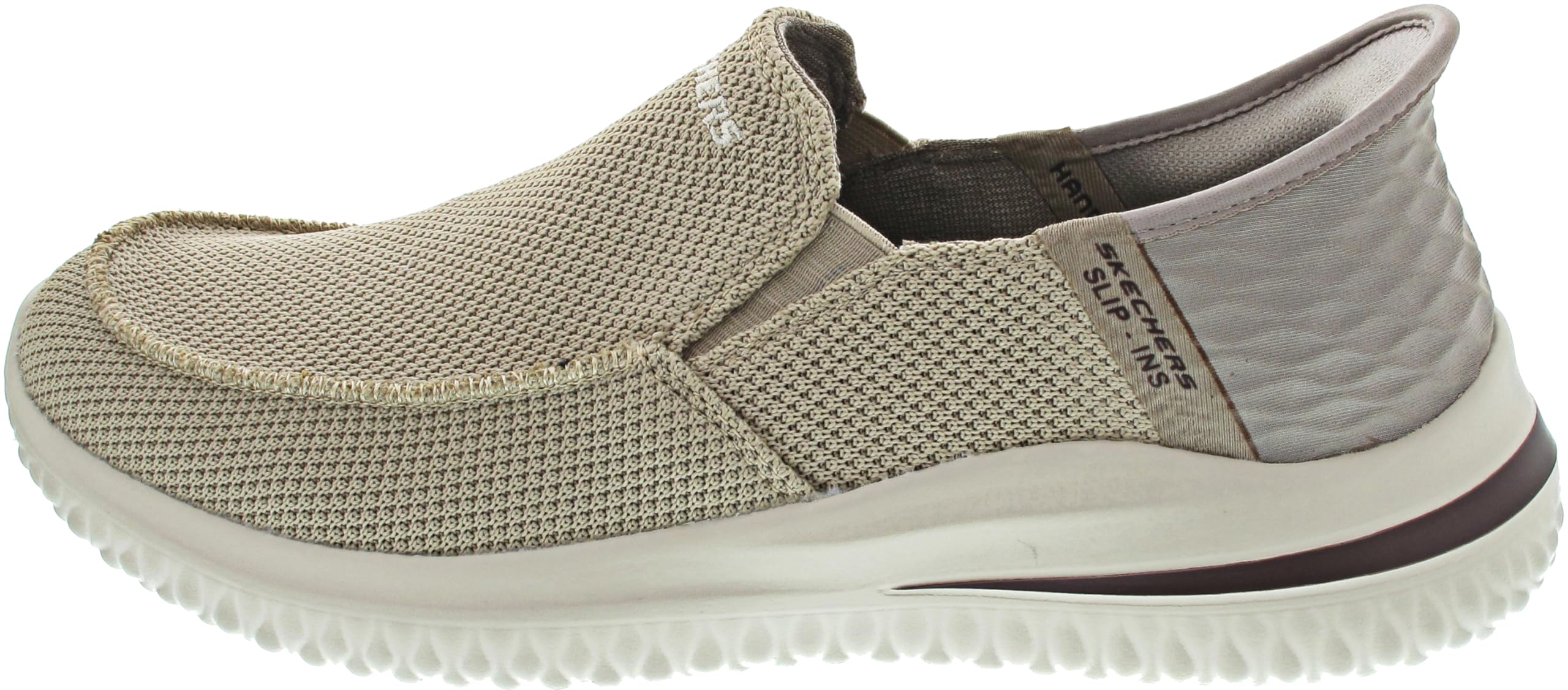 Skechers Slip-On 210604 Slip-On Man, Taupe Knit : Amazon.com.be