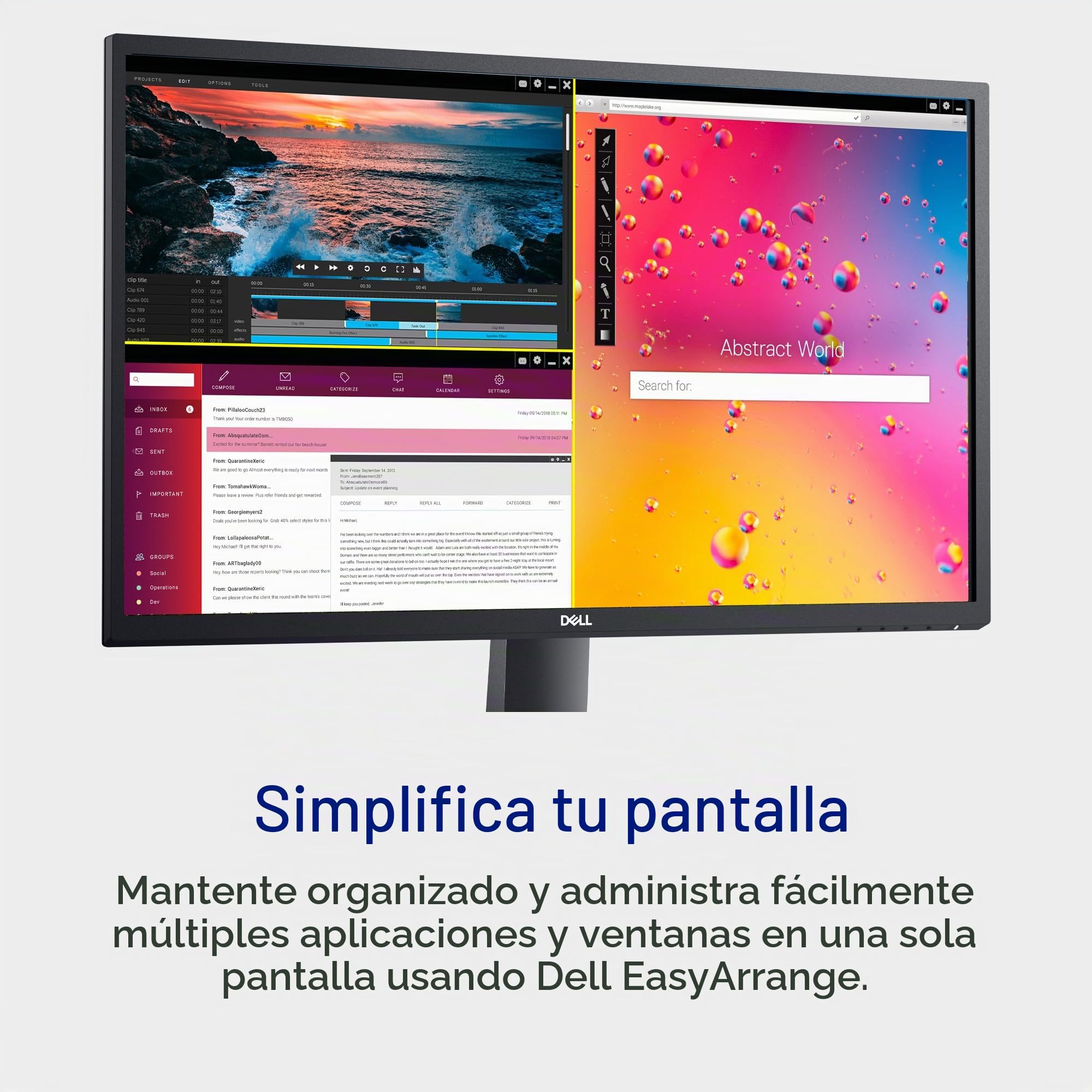 Amazon.com: Dell Monitor SE2722H - Pantalla Full HD de 27 pulgadas