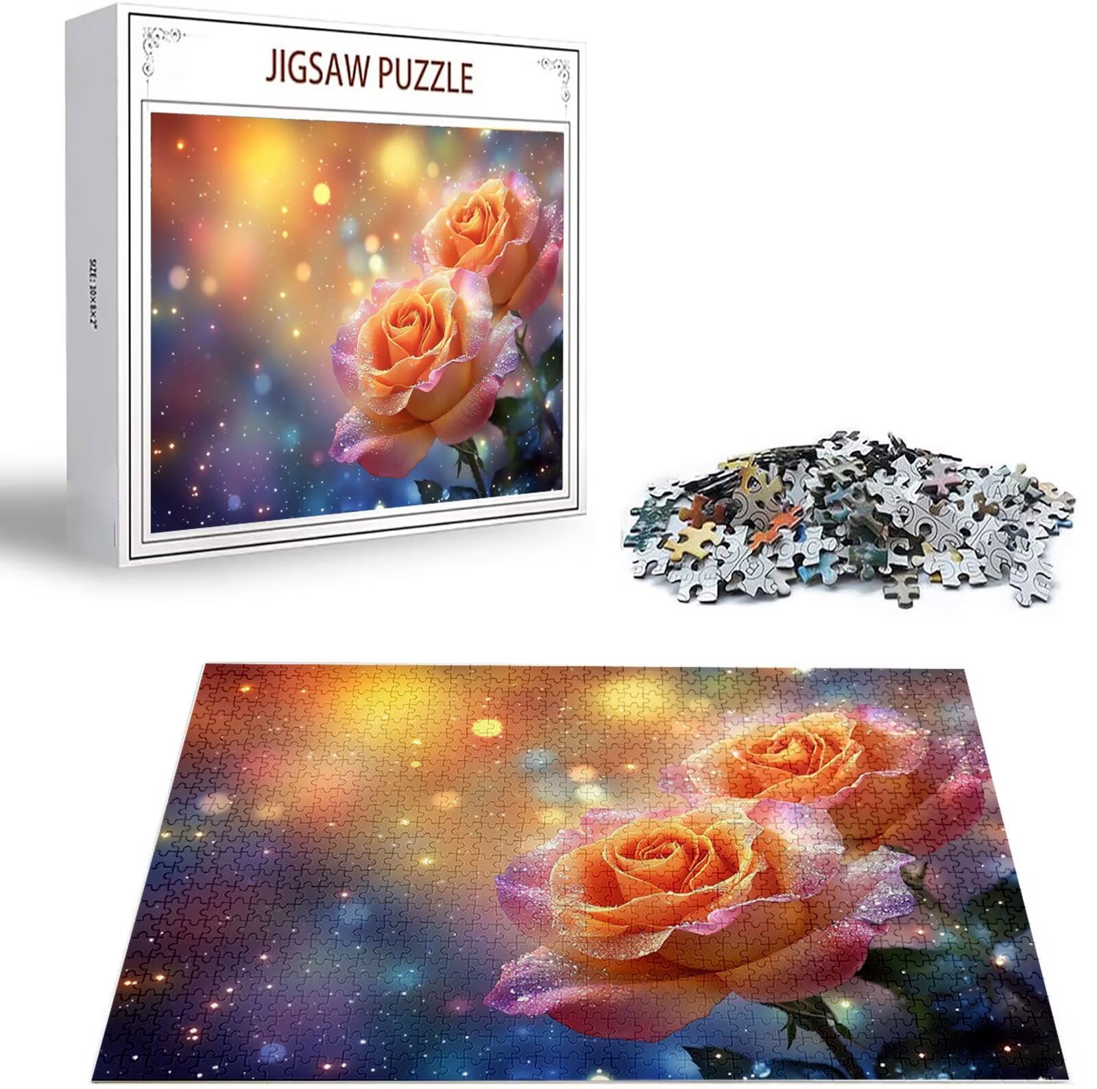 Puzzle 6000 Pezzi per Adulti e Ragazzi, 3 4 5 Anni Puzzle Rosa 6 7 8 Anni Giochi Educativi Sostenibili Con Motivi Per Adulti Da Gioco in Legno Di Alta Qualità Jigsaw Fiore per Gioco Familiare B-1602