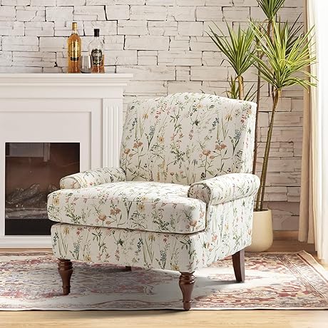 HULALA HOME Floral Accent Chair